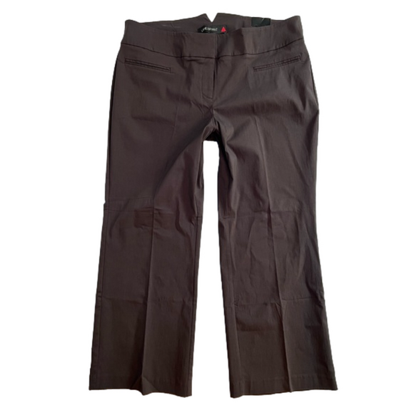 Lane Bryant Lafayette chocolate brown pants, size 20 Petite (former 4), NWT - Picture 1 of 10